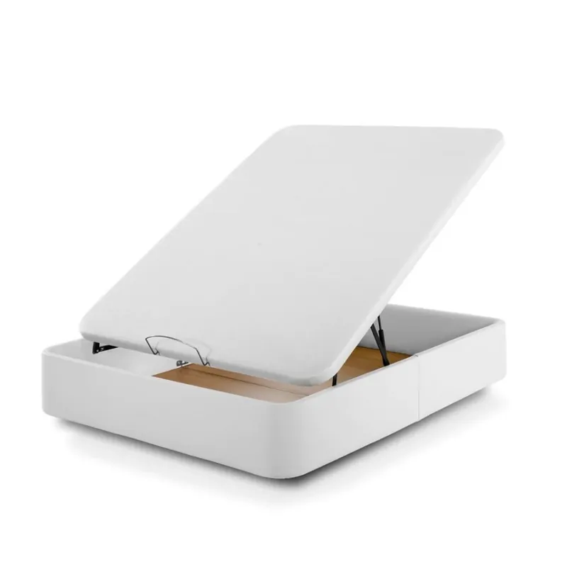 Bezen Canapé Polipiel Deluxe | Color blanco | 35 cm de alto | Tapizados en polipiel | 80x180 cm - Descanso