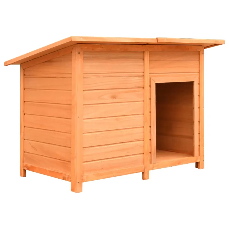 vidaXL Caseta para perros madera maciza pino y abeto 120x77x86 cm - Jardín