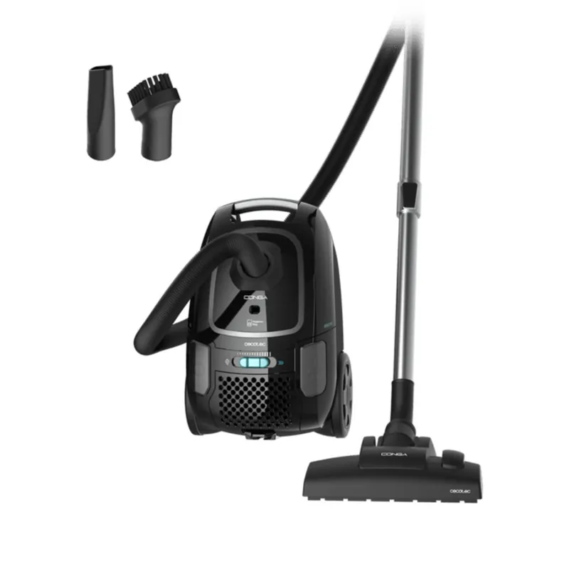Aspirador de trineo Cecotec Conga Powerbag 4000 XL 890W 4L con bolsa negro - Electrodomésticos