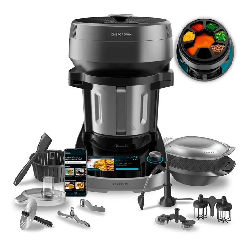 Robot de cocina Cecotec Mambo CooKing Unique 2200W ChefCrown WiFi inox - Electrodomésticos