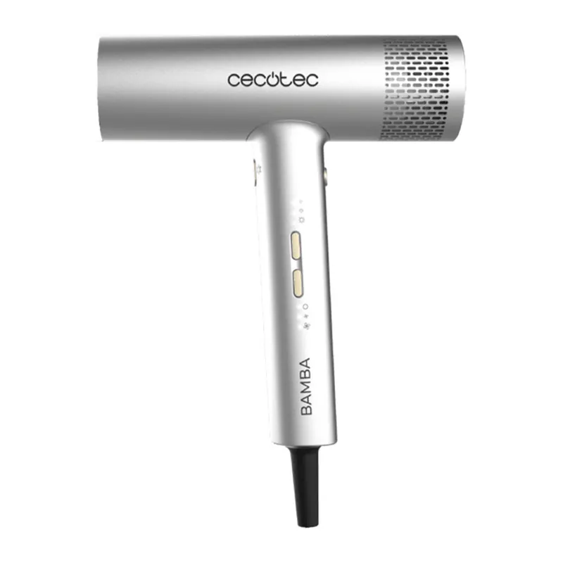 Secador de pelo Cecotec Bamba IoniCare RockStar Aluminum 2000W tecnología Ion Real plata - Electrodomésticos