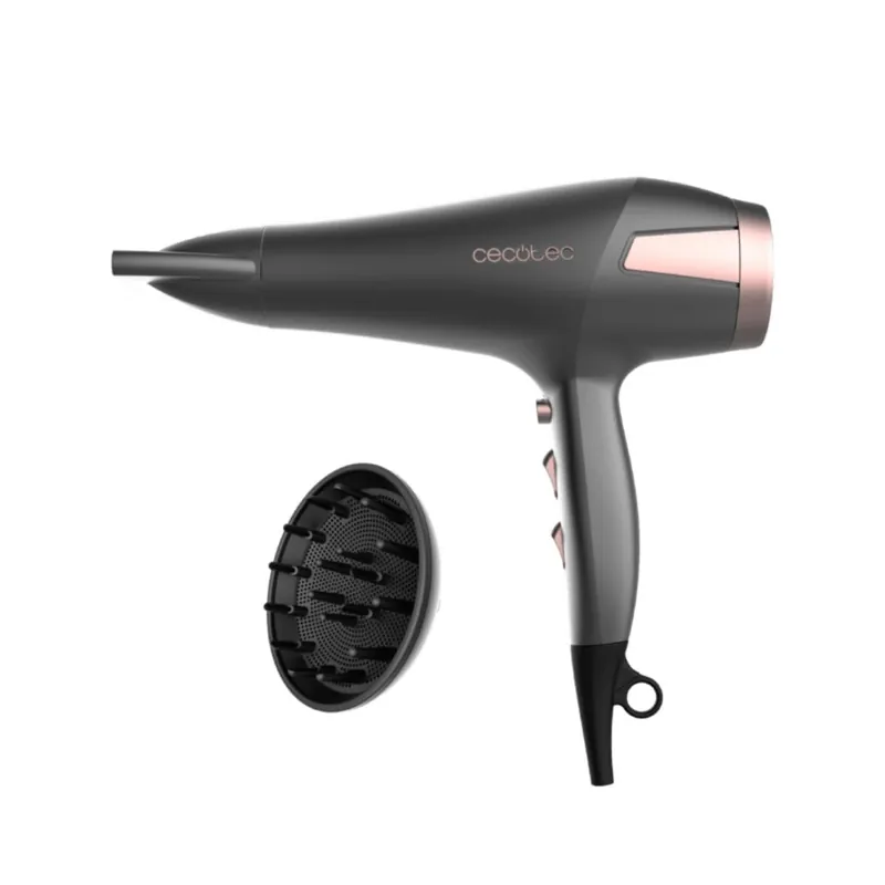 Secador de pelo Cecotec Bamba IoniCare Radiance AC 2500 W tecnología de iones negro - Electrodomésticos