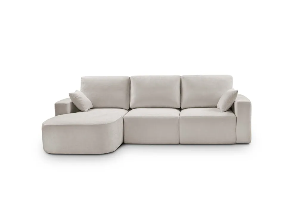 Chaise longue izquierda 294cm ROUND color azul - Sofás sillones puffs