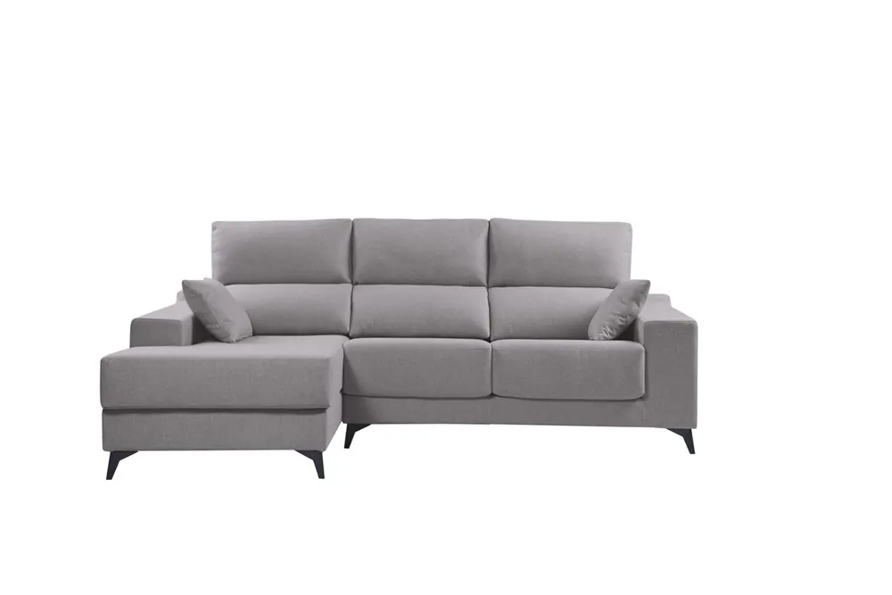 Chaise longue M NOELIA izquierda 4 plazas azul claro - Sofás sillones puffs