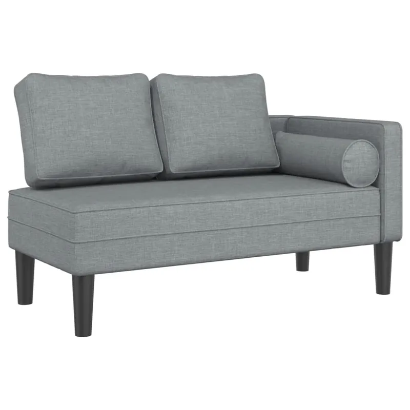 vidaXL Sofá diván con cojines tela negro - Sofás sillones puffs