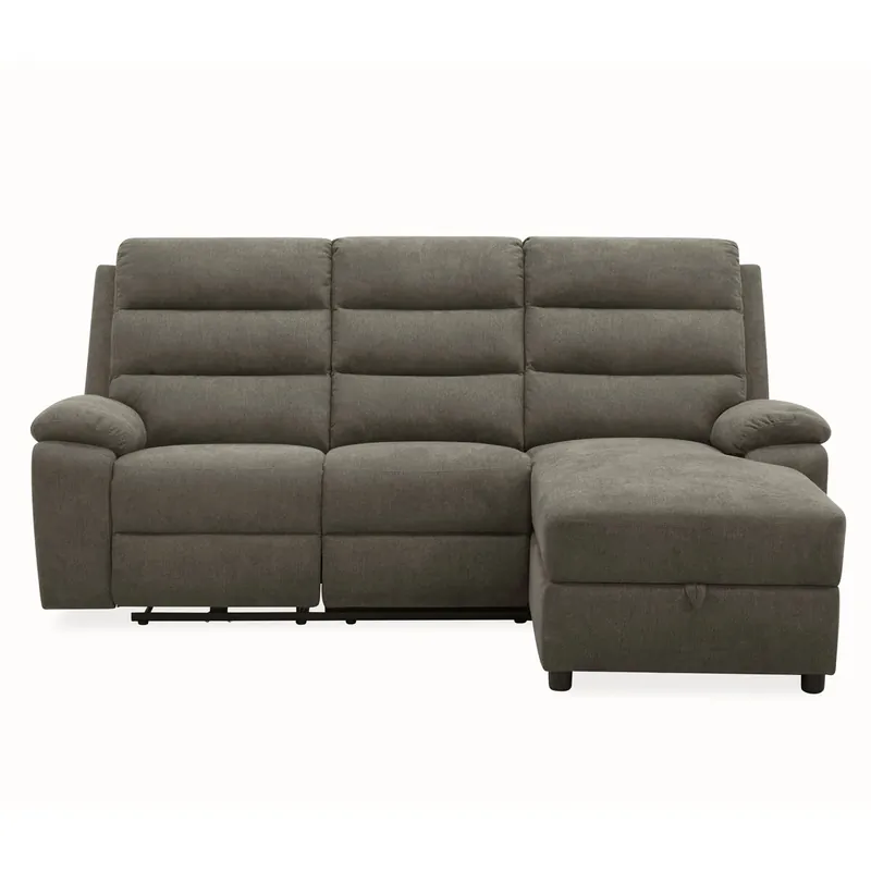 Chaise longue derecha relax eléctrica AMANDA color azul - Sofás sillones puffs