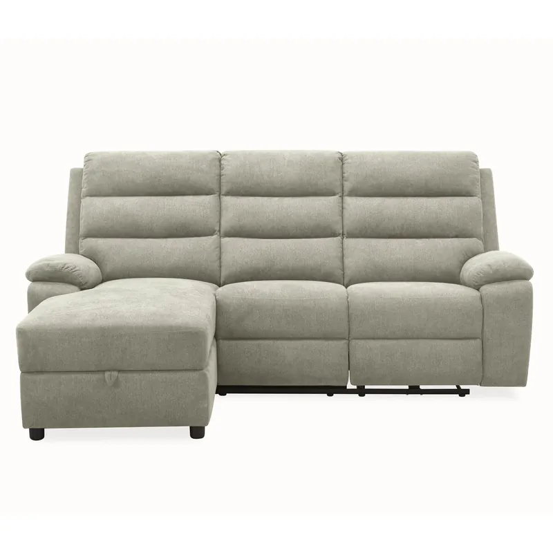 Chaise longue izquierda relax eléctrica AMANDA color azul - Sofás sillones puffs