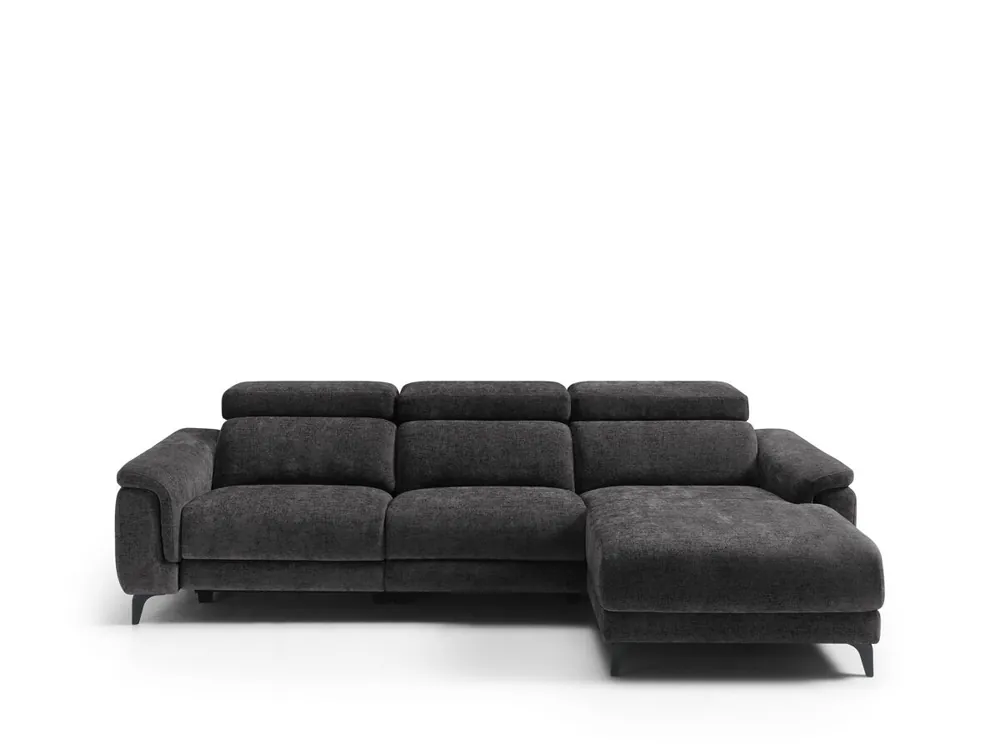 Chaise longue derecha relax eléctrica EOS color azul - Sofás sillones puffs