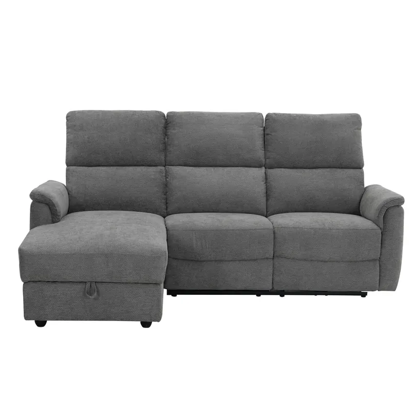 Chaise longue izquierda relax electrica KATY color beige - Sofás sillones puffs