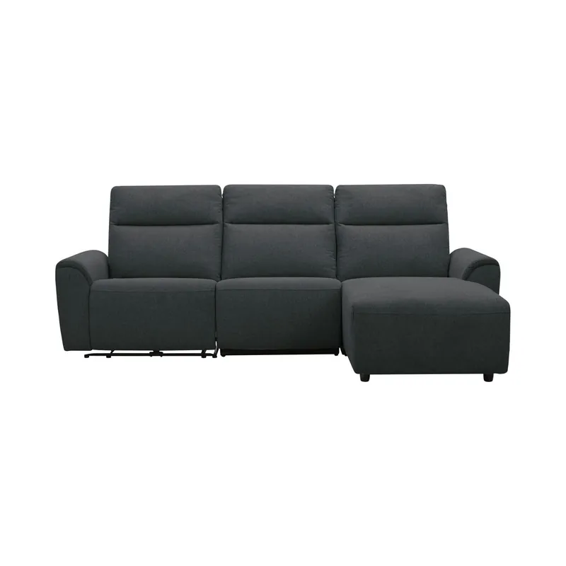 Chaise longue relax electrica TOBY derecha 4 plazas gris - Sofás sillones puffs