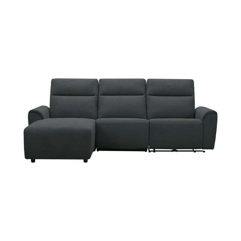 Chaise longue relax electrica TOBY izquierda 4 plazas gris - Sofás sillones puffs