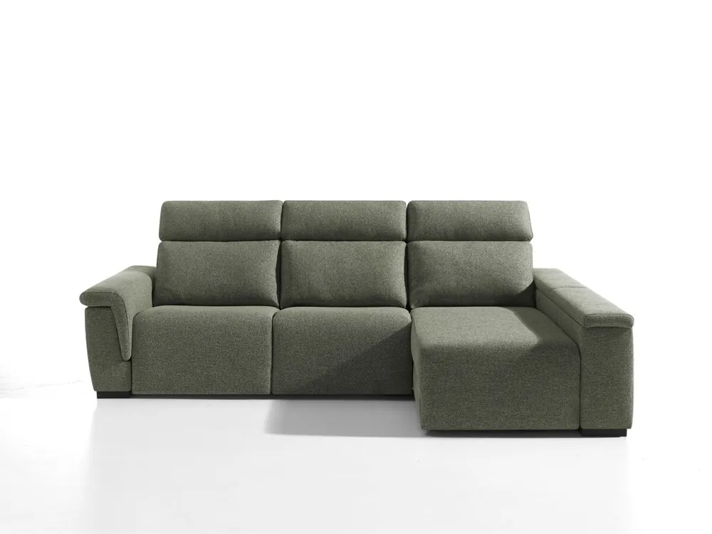 Chaise longue derecha relax eléctrico ADRIA II color azul - Sofás sillones puffs