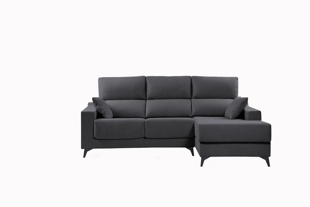 Chaise longue S NOELIA derecha 3 plazas azul claro - Sofás sillones puffs