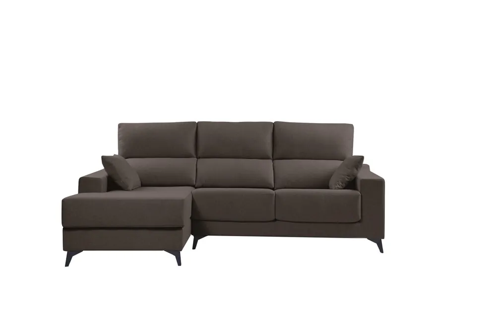 Chaise longue S NOELIA izquierda 3 plazas azul claro - Sofás sillones puffs