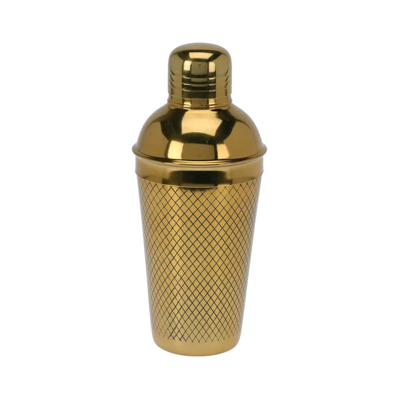 Coctelera de Acero inoxidable de 650ml con acabado dorado - Cocina