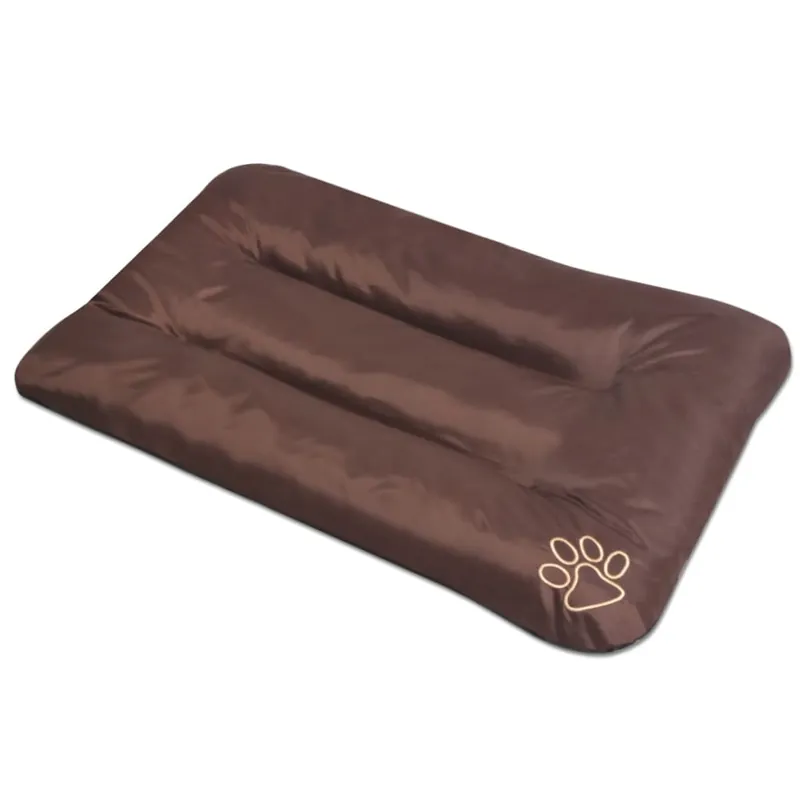vidaXL Colchón para perro tamaño L marrón - Jardín