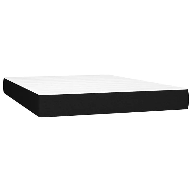 vidaXL Colchón de muelles ensacados tela negro 80x200x20 cm - Descanso