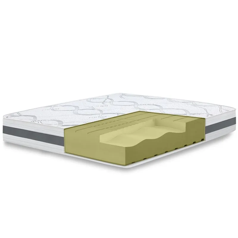 The White Stone Colchón Ortopédico 80x190 cm Firmeza Media | Altura 20 cm | Tejido Hipoalergénico y Transpirable | Propiedades Ergonómicas y Autoconformantes | Hecho en Italia - Descanso