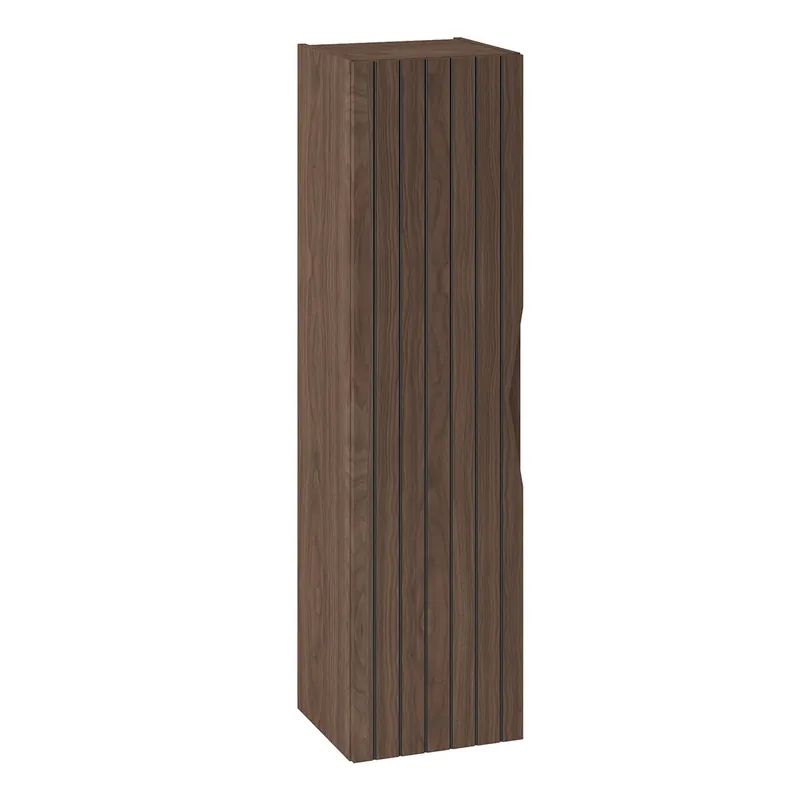 Columna de pared Siena madera y negro - Baño
