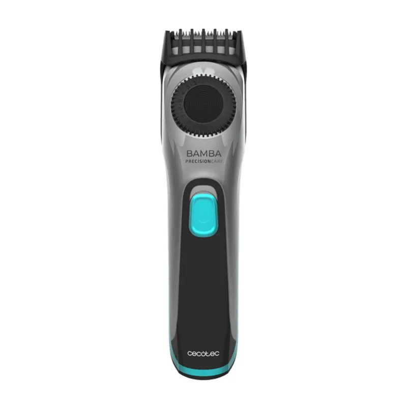 Afeitadora Cecotec Bamba PrecisionCare AllDrive Pro 600 mAh dial ajustable gris/azul - Electrodomésticos