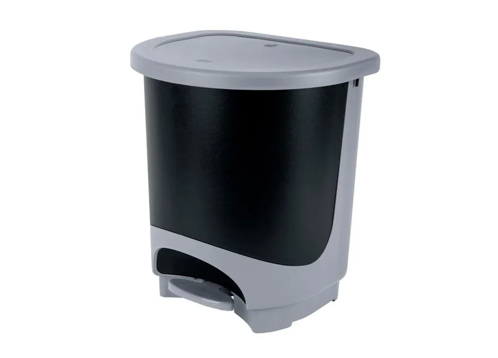 Cubo con pedal JUYPAL 30 litros PLATA - Cocina