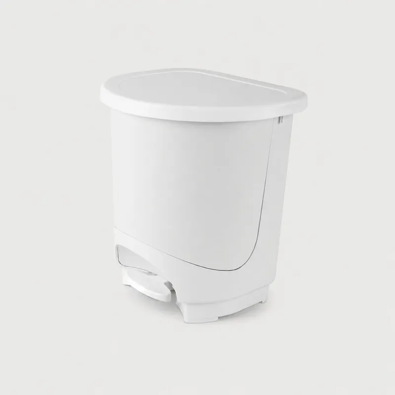 Cubo de basura para el BAÑO 8 litros blanco - Cocina