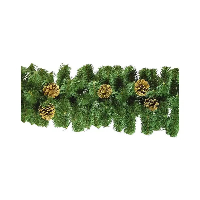 Adorno navideño, Ornamento de Navidad 275x28x28 cm, Verde - Decoración