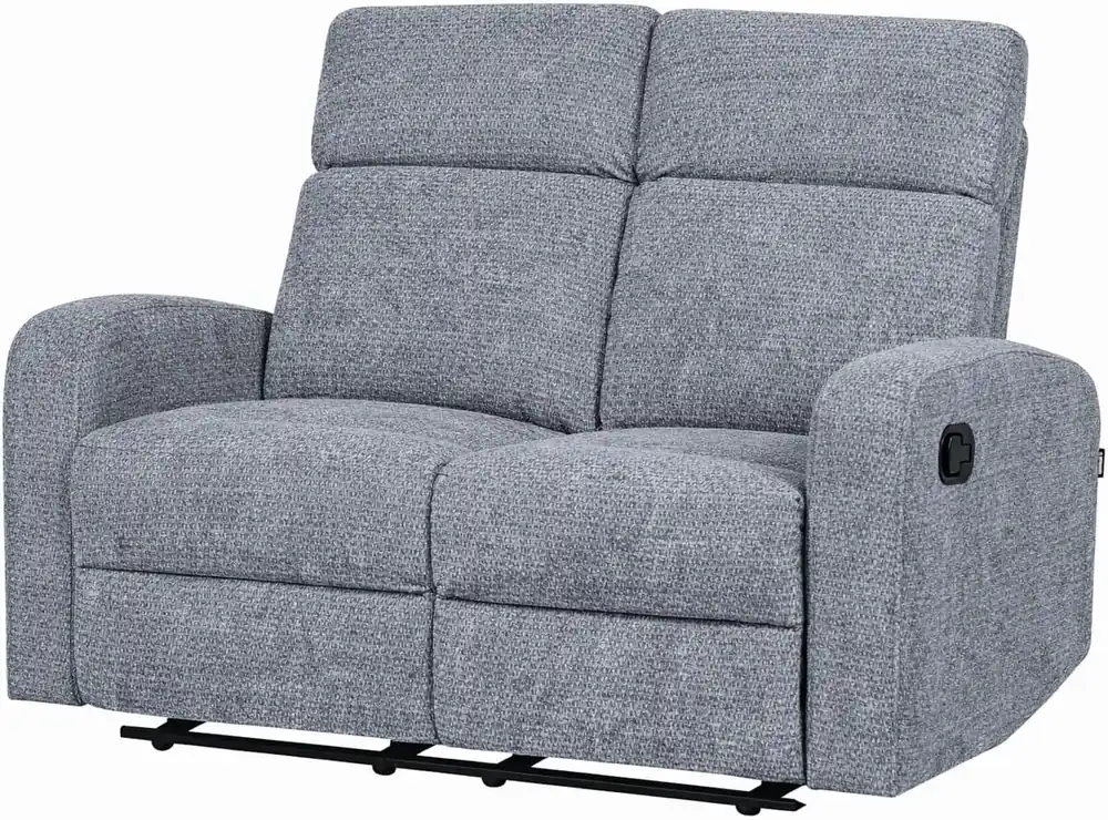 DUPI Sillón Sofá SOFT Relax Reclinable | Palanca Manual para reclinar Respaldo y reposapiés | Espuma HR Alta Resiliencia | Beige | 2 Plazas - Sofás sillones puffs