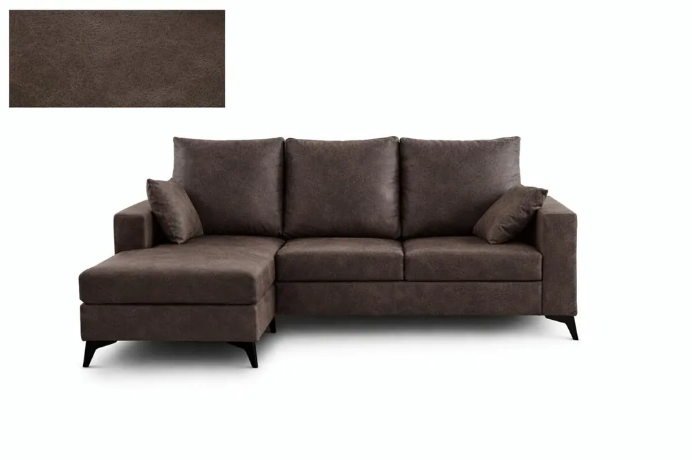 DUPI Sofá Chaiselongue Confort Pro | Arcón Reversible Izquierda/Derecha | 190x100x140 cm | Beige - Sofás sillones puffs