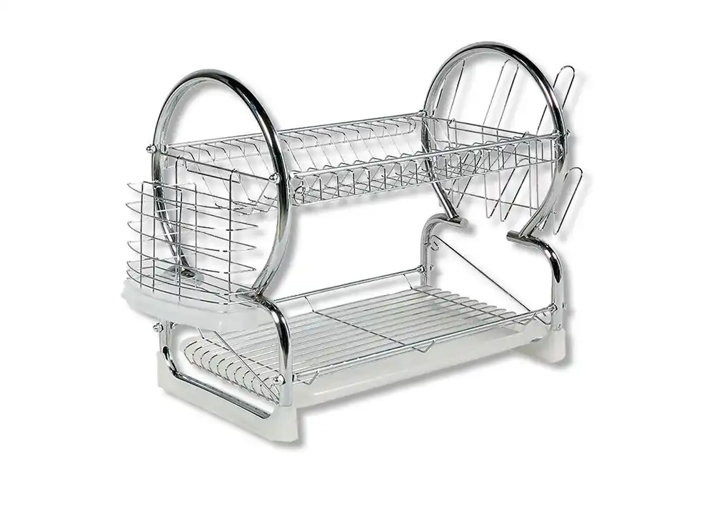 ESCURREPLATOS de 2 pisos cromado - Cocina