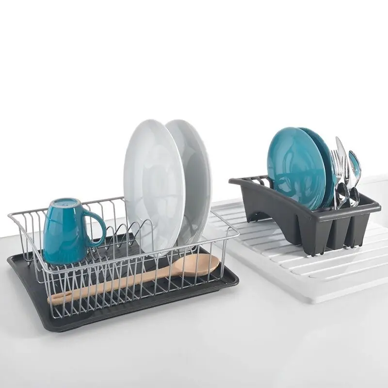 Escurreplatos con Bandeja y Escurrecubiertos independiente AQUATEX de Metaltex 31x37x13 cm - Cocina