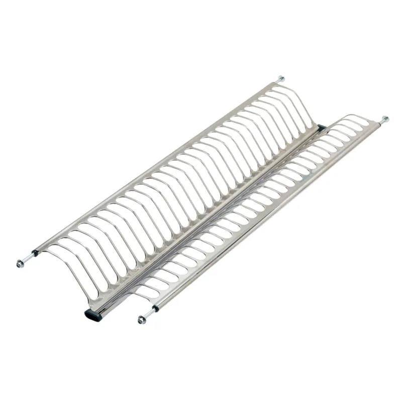 Escurreplatos de Acero Inoxidable de Cocina en Color Gris para Módulos Altos de 80 cm con Medidas 79x12x25 cm