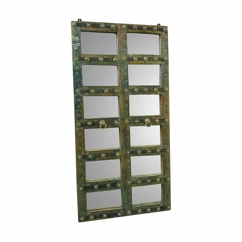 Espejo de pared Alexandra House Living Madera Reciclada 4 x 179 x 87 cm - Decoración