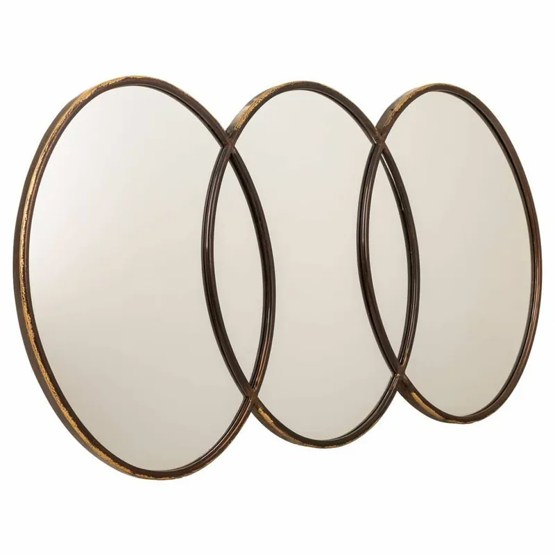 Espejo de pared Alexandra House Living Dorado Vidrio Hierro 3 x 60 x 103 cm - Decoración