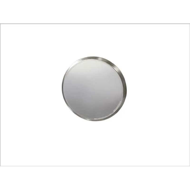 espejo redondo dm color plata serie aries 40cm - Decoración