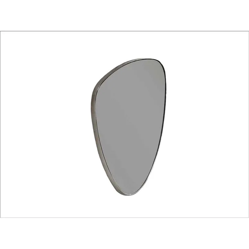 espejo triangular cristal color plata serie orio 55cm - Decoración