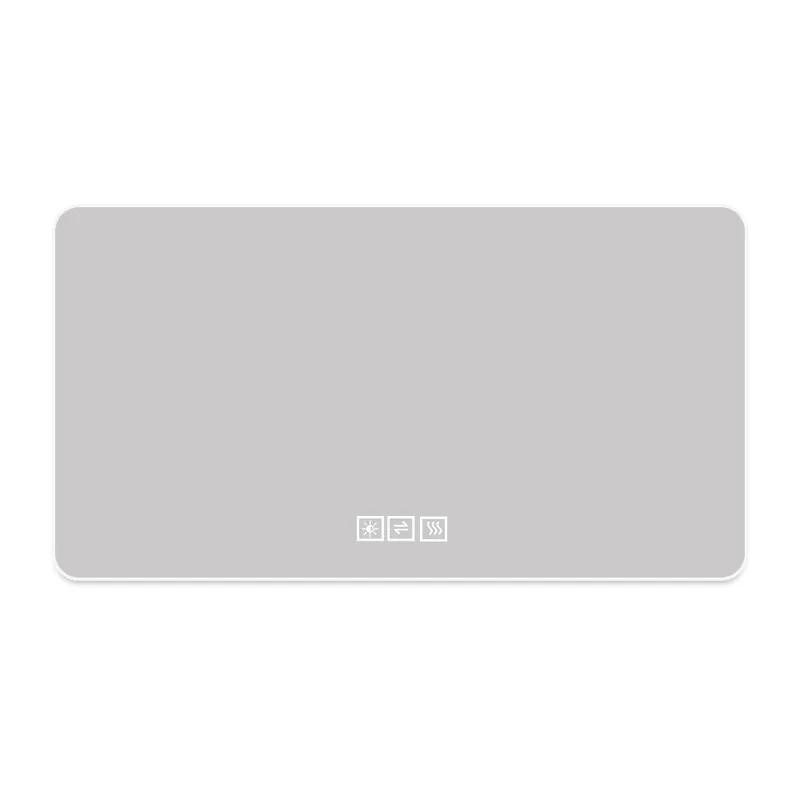 Espejo LED baño 60x100 cm - Tres colores regulable, anti-vaho, retroiluminado - Plata