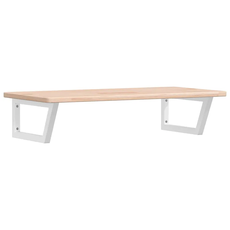 vidaXL Estante de lavabo de pared de acero y madera maciza de roble - Baño