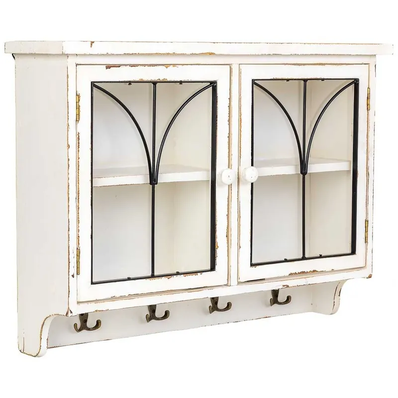 Estantería de madera beige 69x18x50,5h cm - Muebles