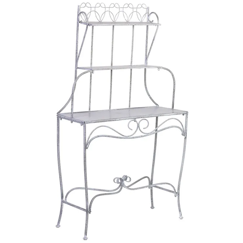 Expositor estantería de metal con 2 baldas 90.81x36.83x158.12h cm - Muebles