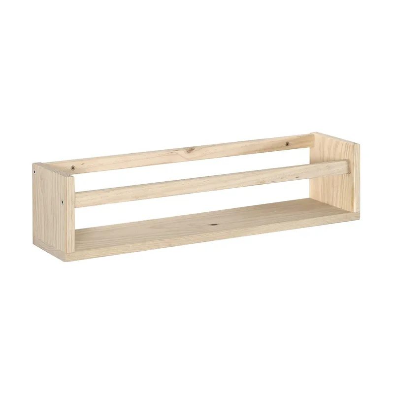 Estantería de pared en pino macizo - L60 x H15 cm