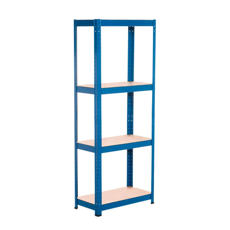 Estantería Metálica Azul con 4 Baldas Ajustables 148x60x30cm 240Kg 7house - Muebles