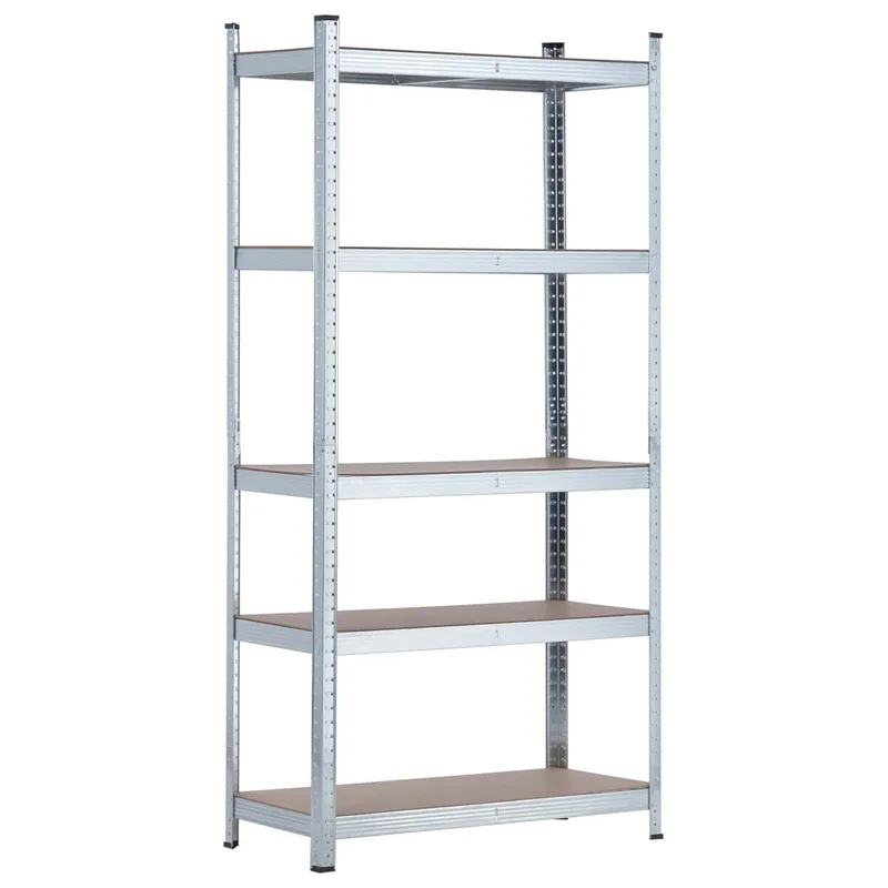 Estantería Modular Galvanizada con 5 Baldas Ajustables 180x90x40cm 875Kg 7house - Muebles