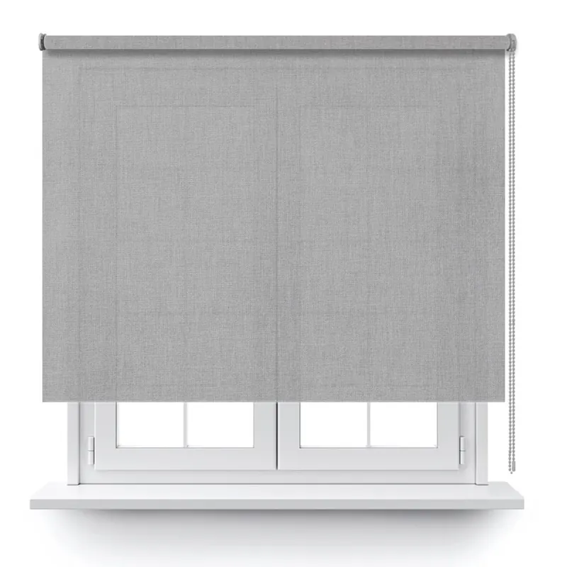 Estor Enrollable Miami En Color Gris - Textil