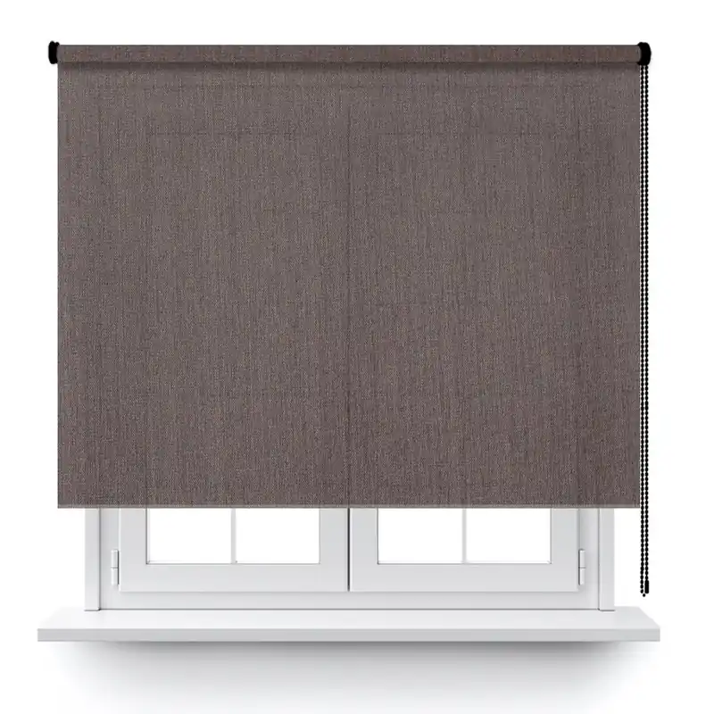 Estor Enrollable Miami En Color Ebano - Textil