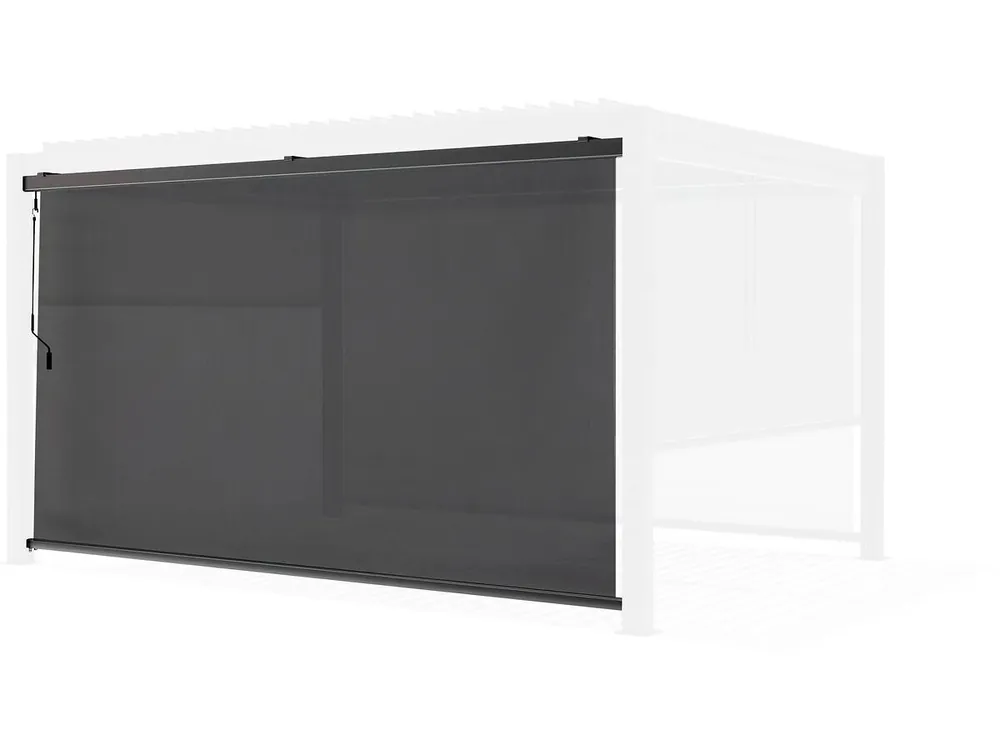 Estor enrollable para pérgola - 277 x 204 cm - Antracita