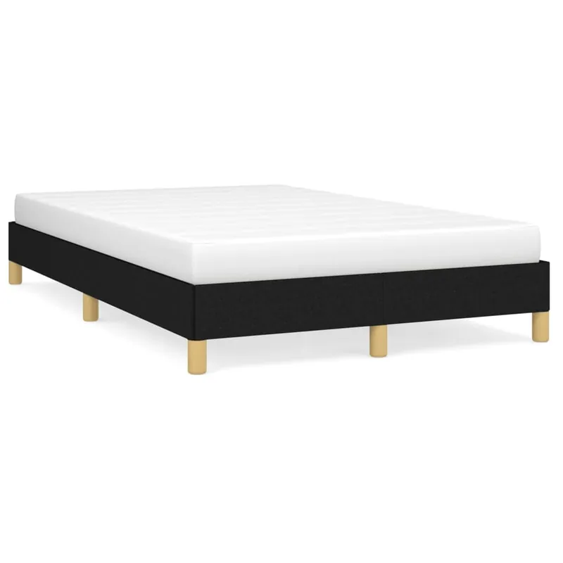 Estructura de cama de tela color crema 120x200 cm - Descanso