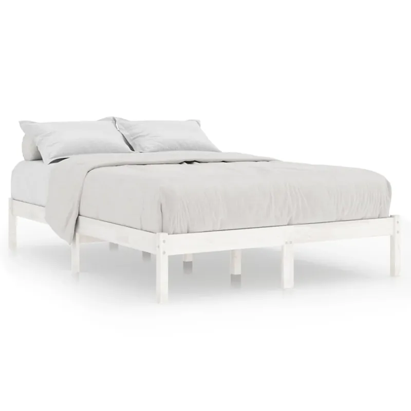Estructura de cama de madera maciza de pino 120x200 cm - Descanso