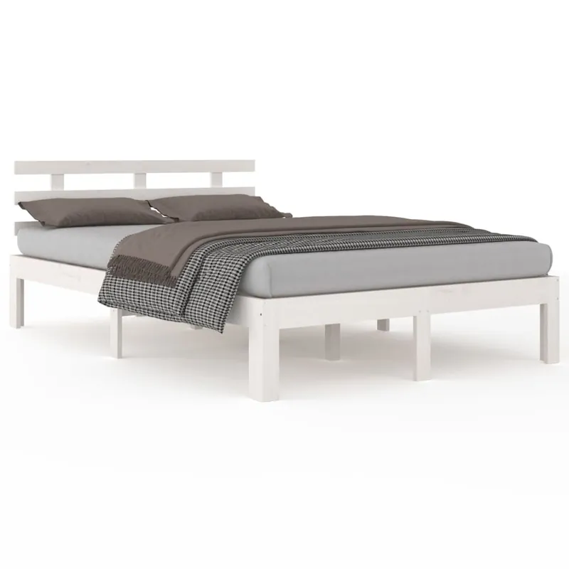 Estructura de cama madera maciza 120x200 cm - Descanso