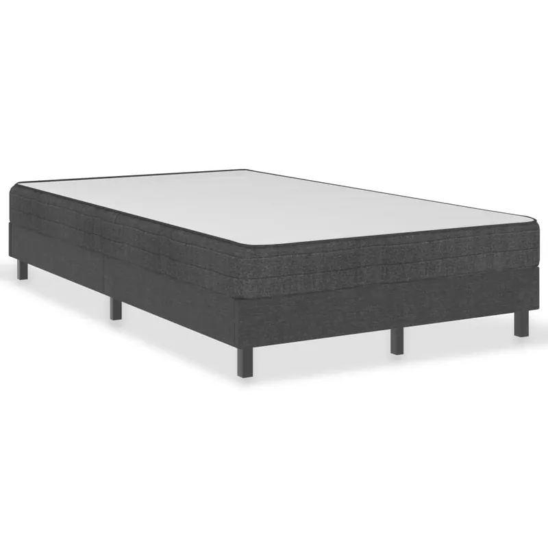 Estructura de cama Box Spring tela gris 120x200 cm - Descanso